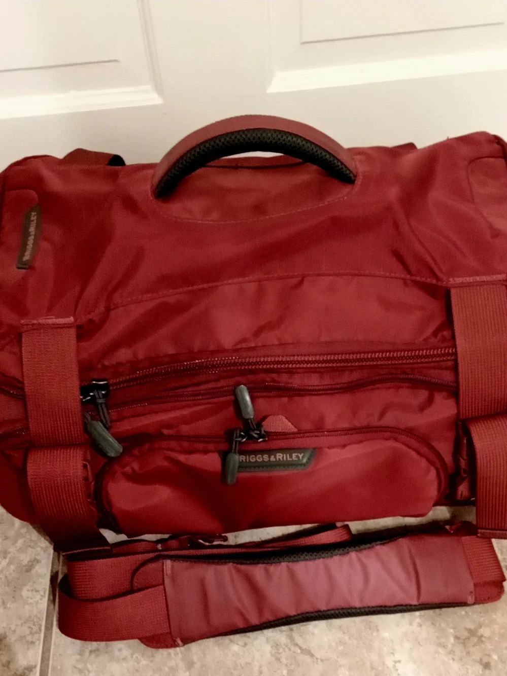 Briggs & Riley Red Travel Backpack Duffle Bag TRAVELWARE 